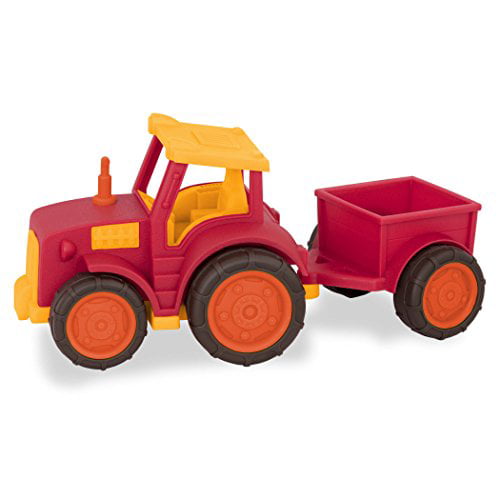 Wonder Wheels By Battat Tractor & Trailer Toy Combo For Toddlers Age 1 Up 2